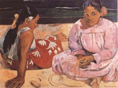 Tahitian Women (On the Beach) (mk09), Paul Gauguin